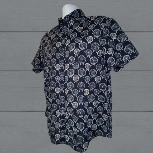 Original Penguin Heritage Slim Fit Shirt XL – Ferris Wheel Print Short Sleeve - Picture 4 of 10